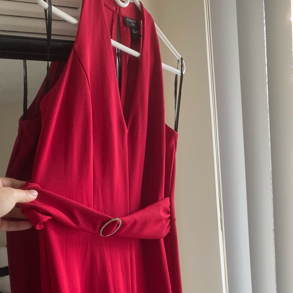 Alexa B Nites Red Jumpsuit